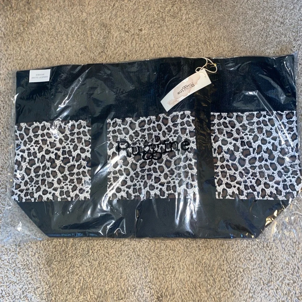 NWT LEOPARD PRINT MESH TOTE BAG - Picture 6 of 7